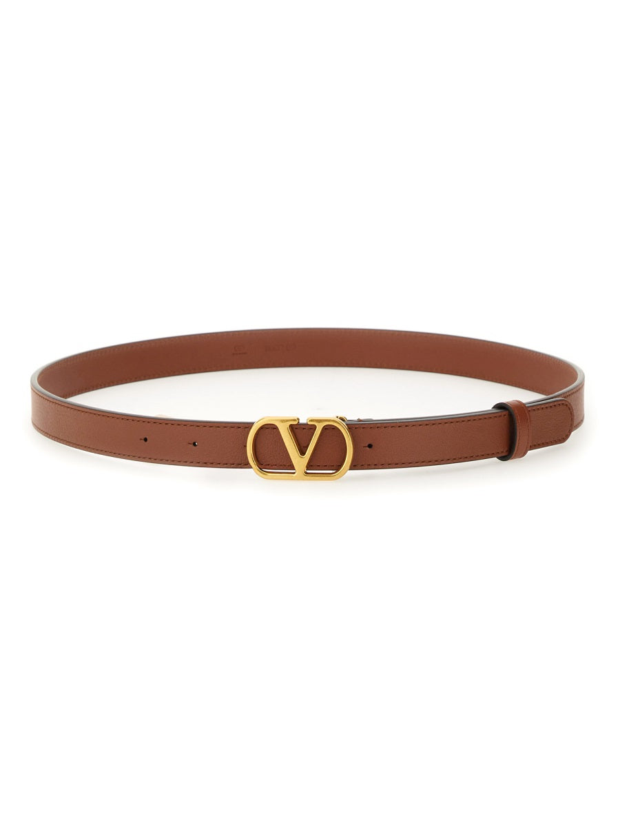 VALENTINO GARAVANI Signature Vlogo Leather Belt for Women