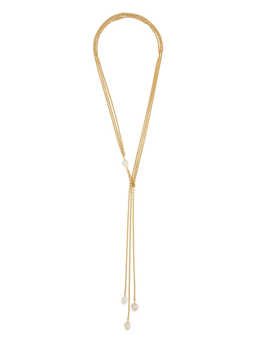GOLDEN GOOSE Elegant Pearl Necklace