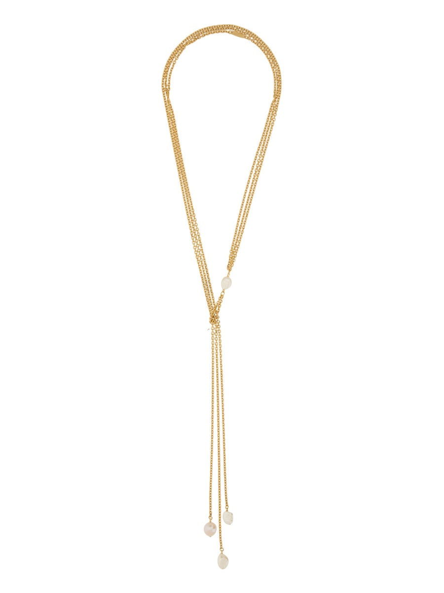 GOLDEN GOOSE Elegant Pearl Necklace