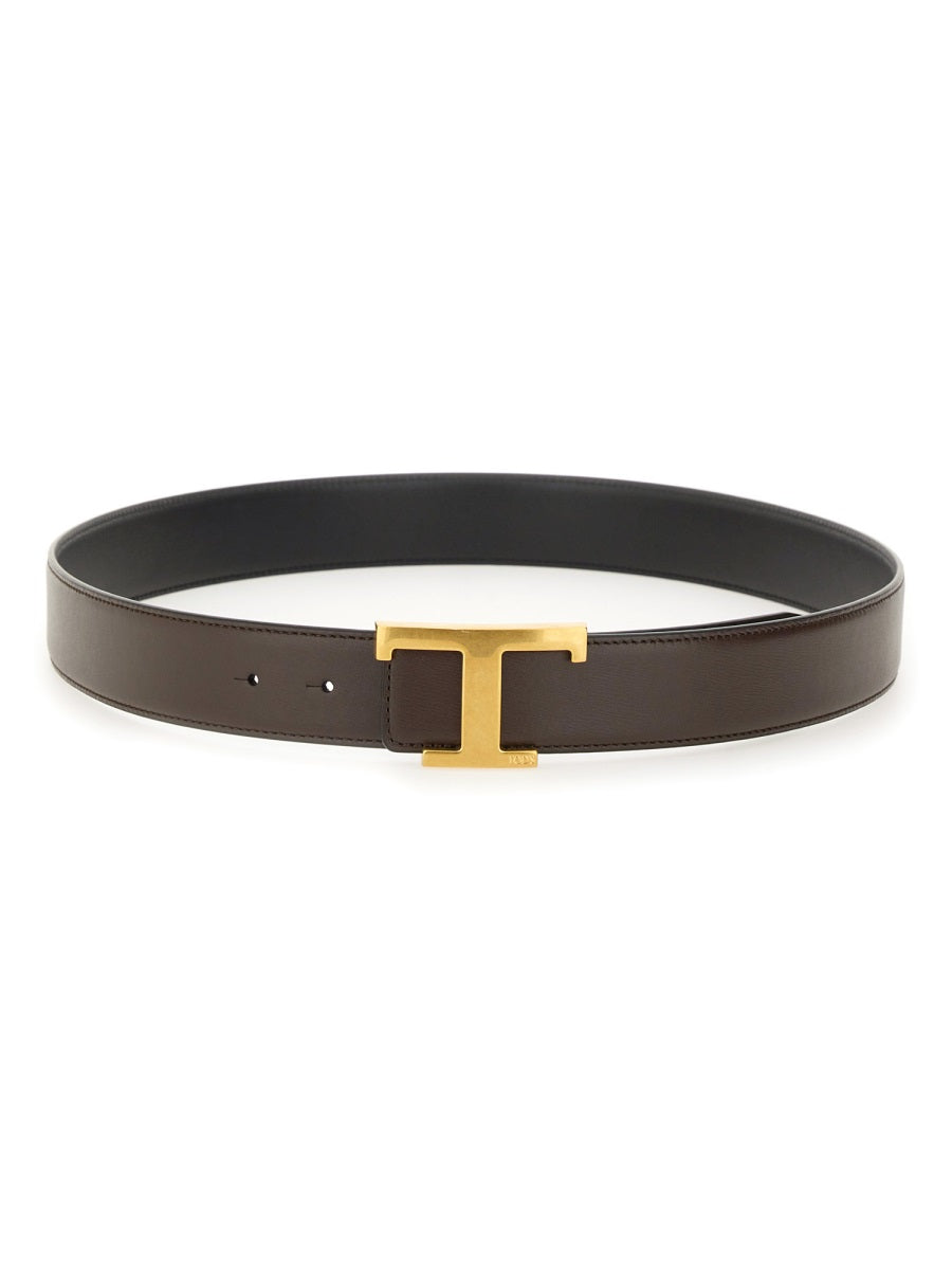 TOD'S Classic Leather Belt for Men
