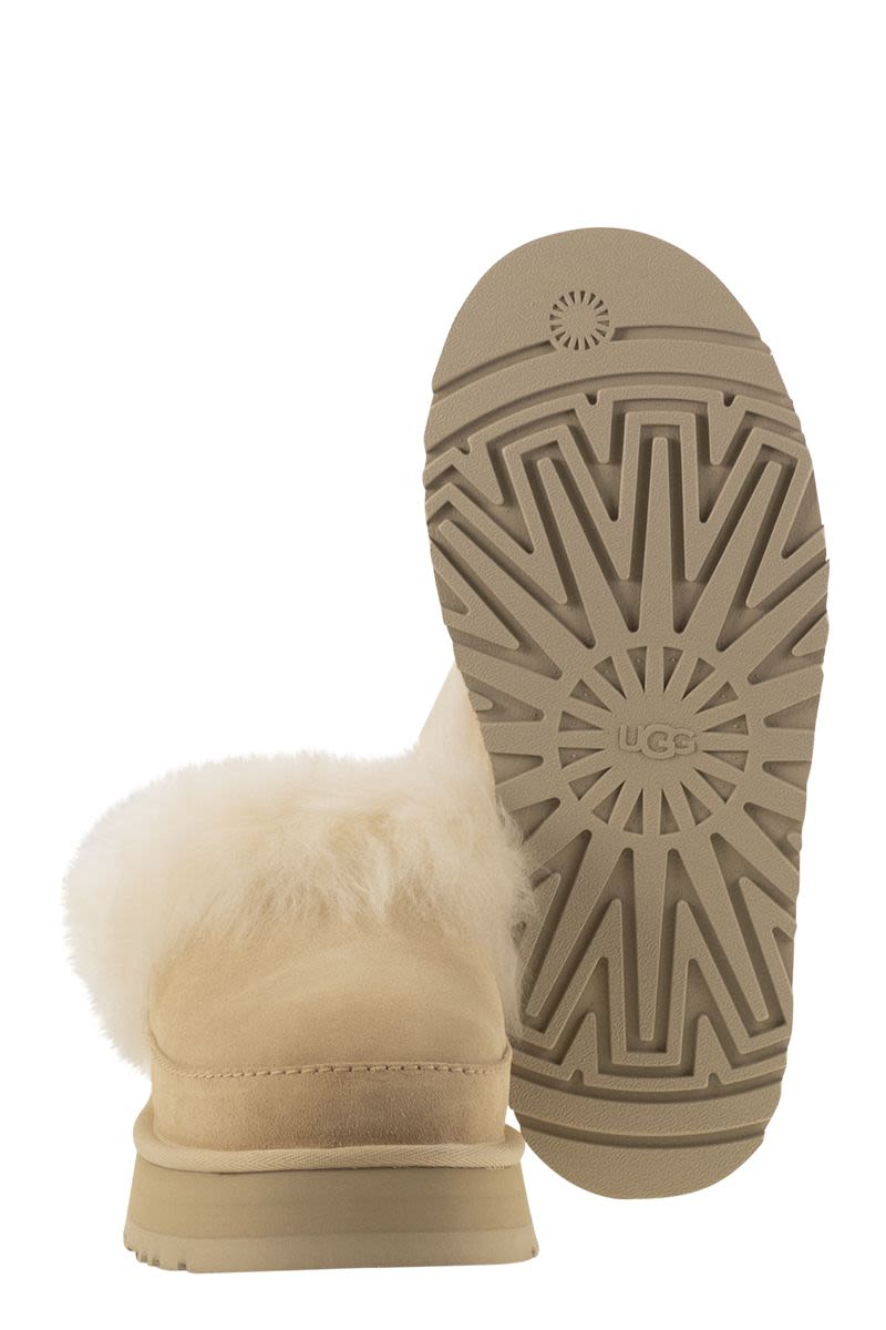 UGG Chic Platform Slippers with Fur - 2.54 cm Height