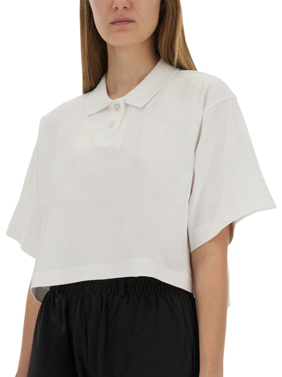 ALEXANDER WANG Cropped Polo T-Shirt