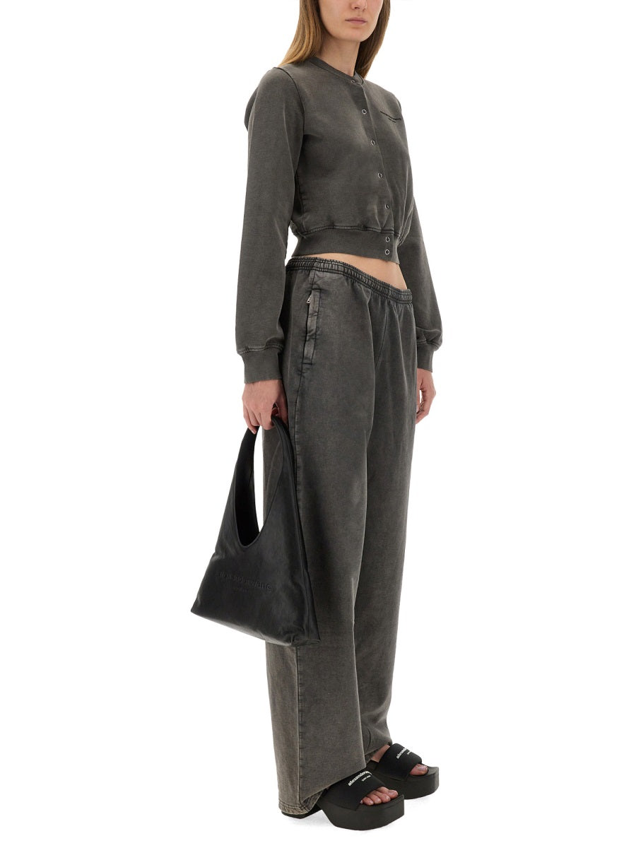 ALEXANDER WANG Articulated Leg Wide Leg Pants - Women's S