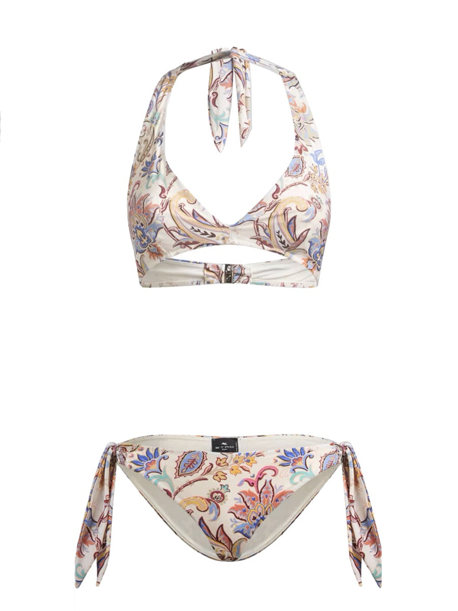 ETRO Floral Print Bikini Swimsuit in Size S