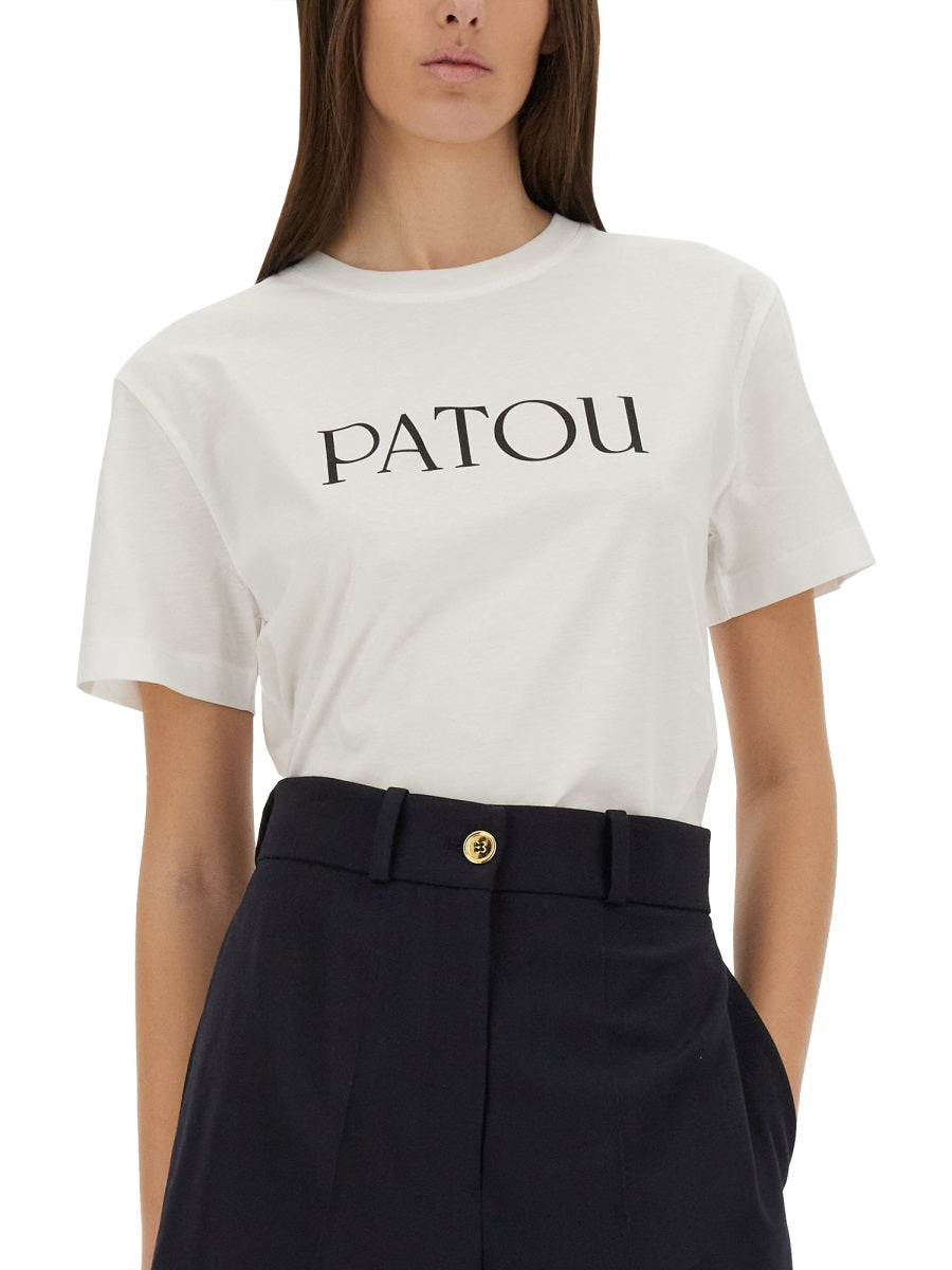 PATOU Logo Print T-Shirt - Regular Fit, Size S