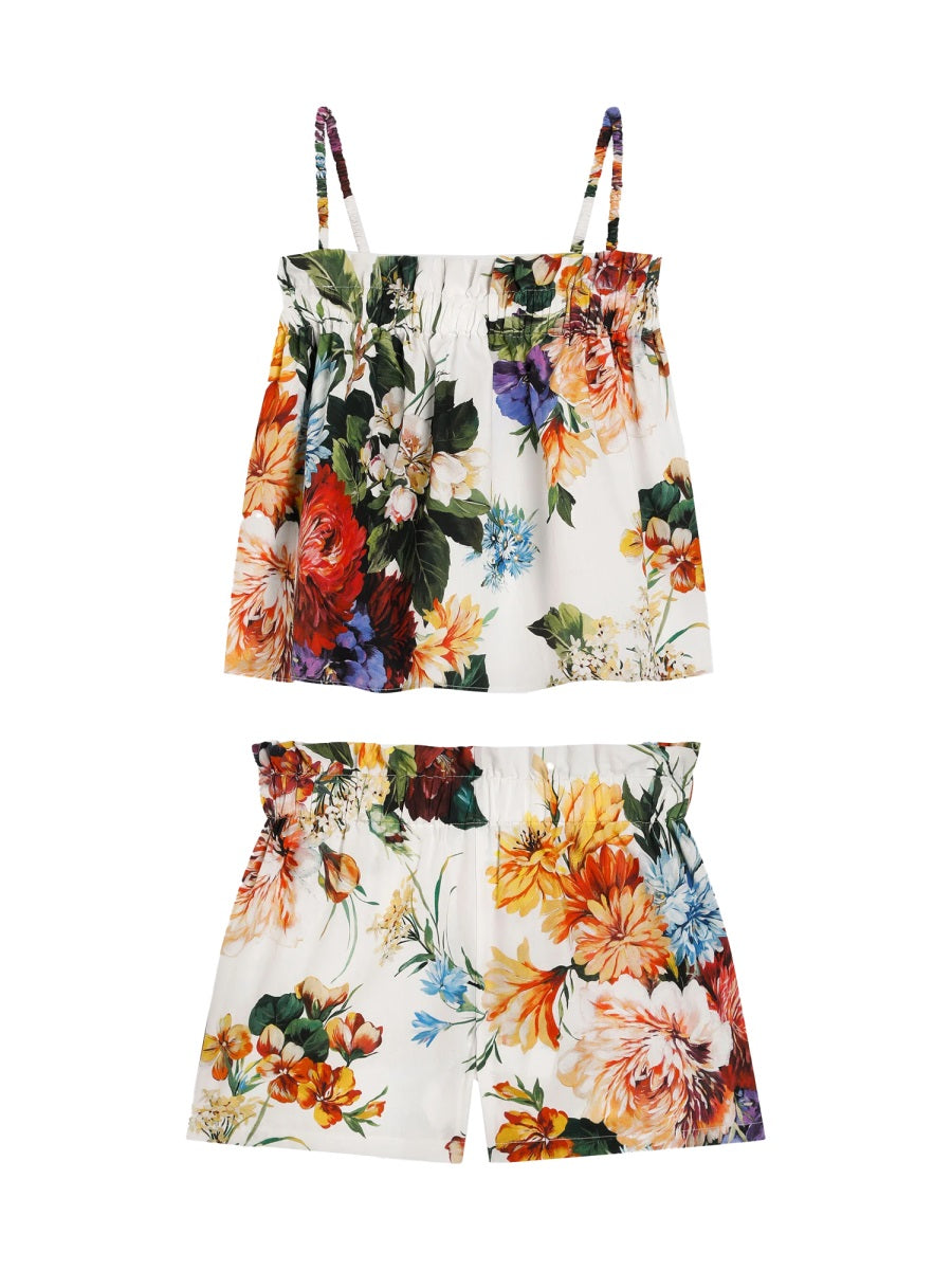 DOLCE & GABBANA Mini Top Set with Shorts for Girls