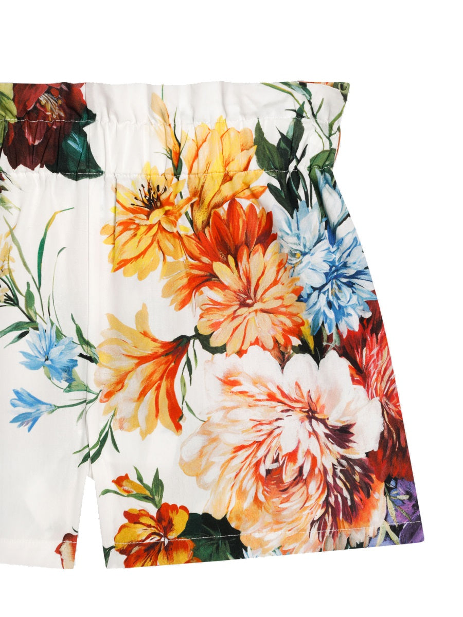 DOLCE & GABBANA Mini Top Set with Shorts for Girls