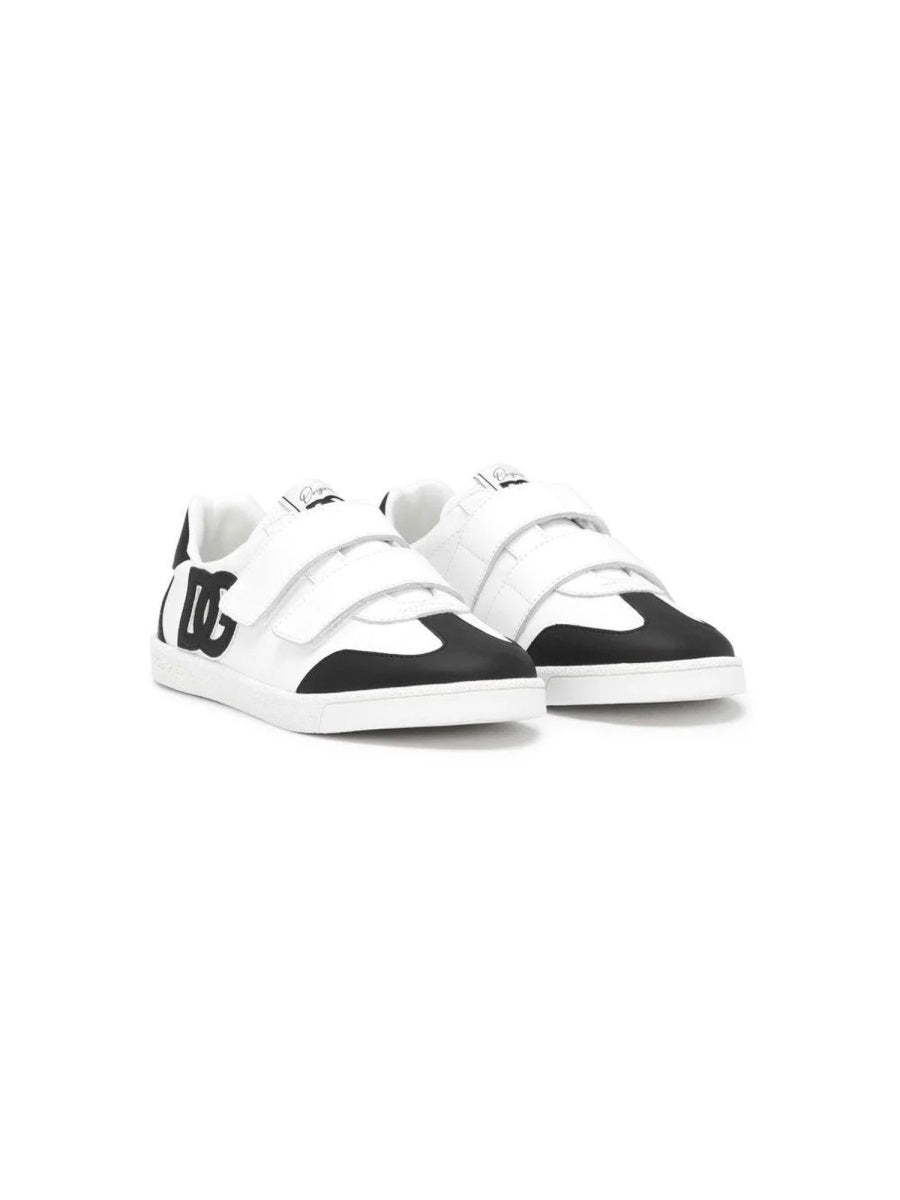 DOLCE & GABBANA Mini Low Leather Sneakers for Boys