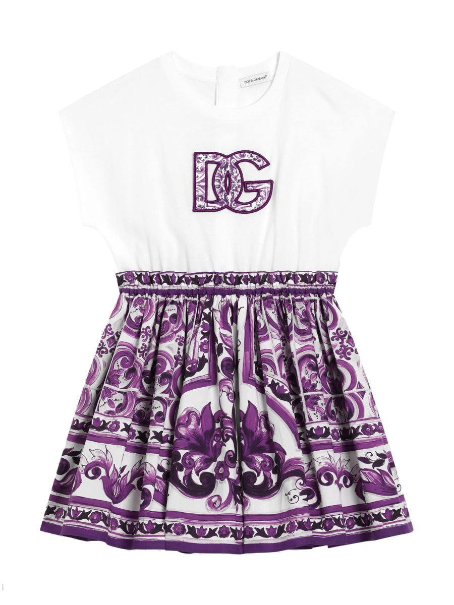 DOLCE & GABBANA Charming Cotton Dress for Girls - Mini Style