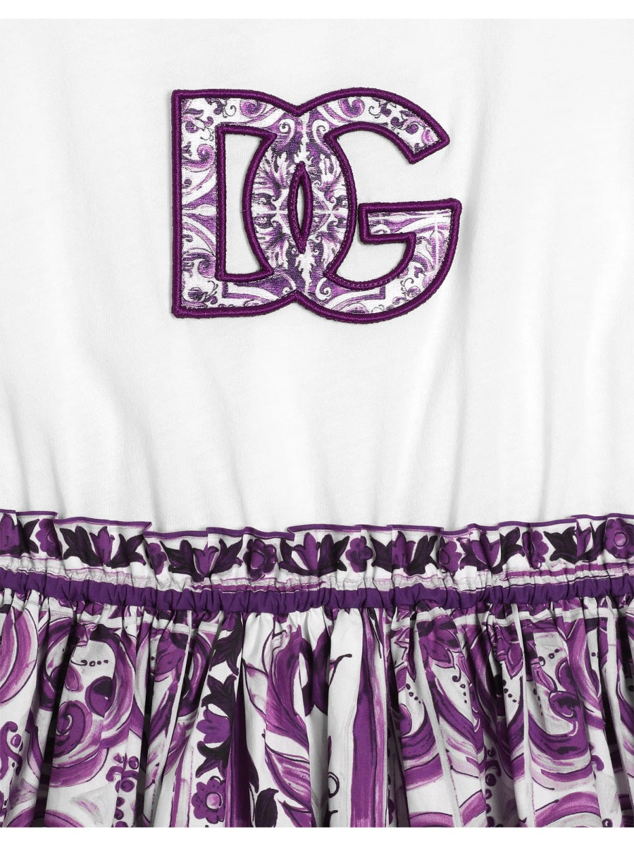 DOLCE & GABBANA Charming Cotton Dress for Girls - Mini Style