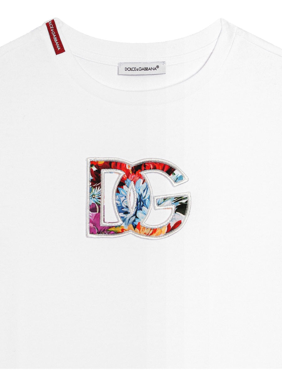 DOLCE & GABBANA Girls' Classic Cotton T-Shirt for FW25