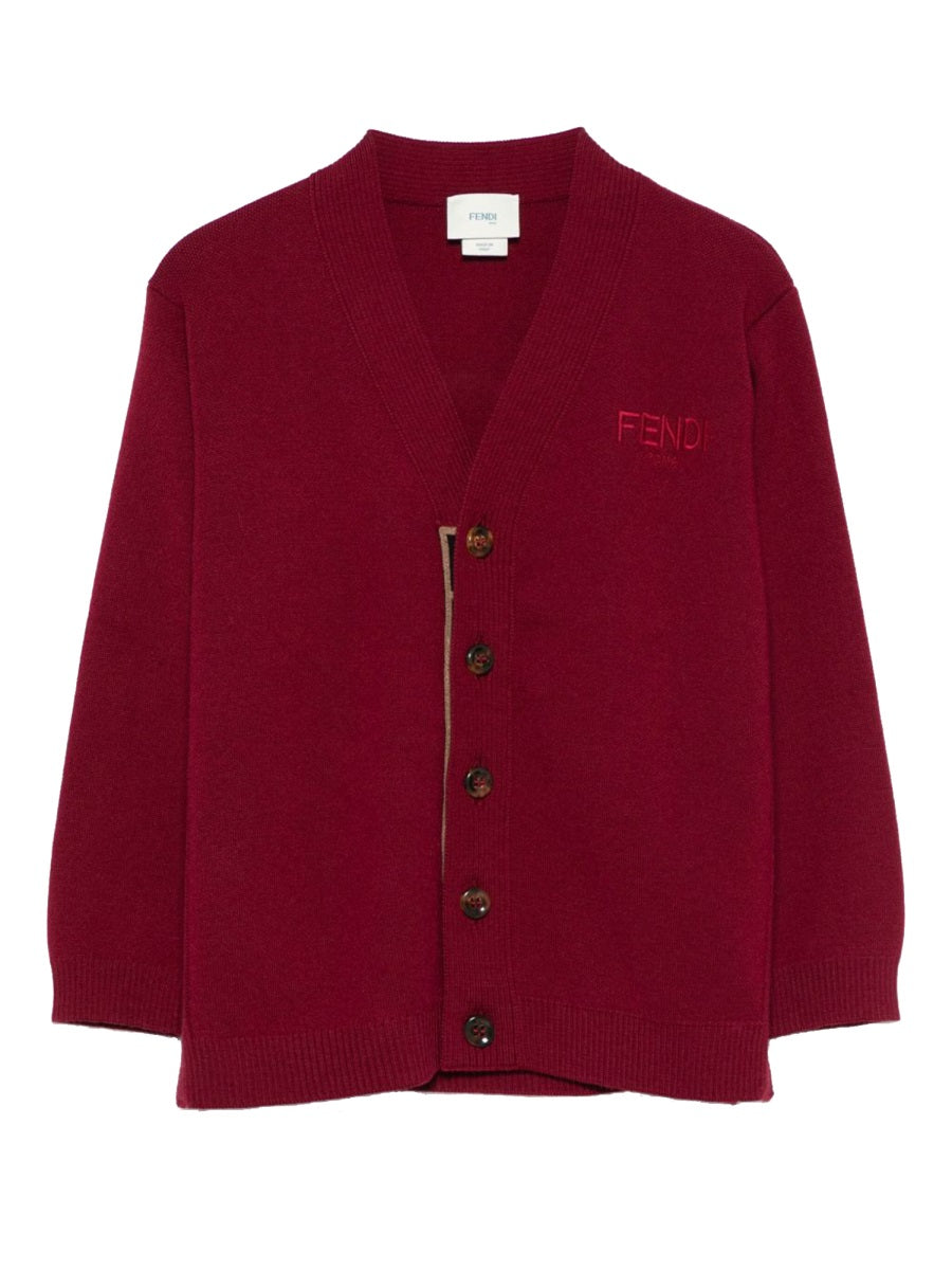FENDI Stylish Unisex Cardigan for Kids - Perfect for FW25