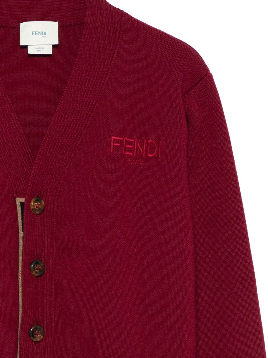 FENDI Stylish Unisex Cardigan for Kids - Perfect for FW25