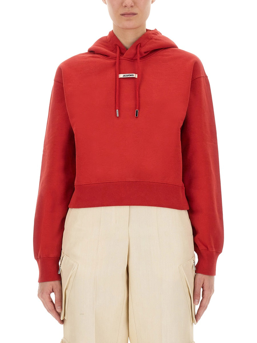 JACQUEMUS Regular Fit Grosgrain Hoodie - Women's S