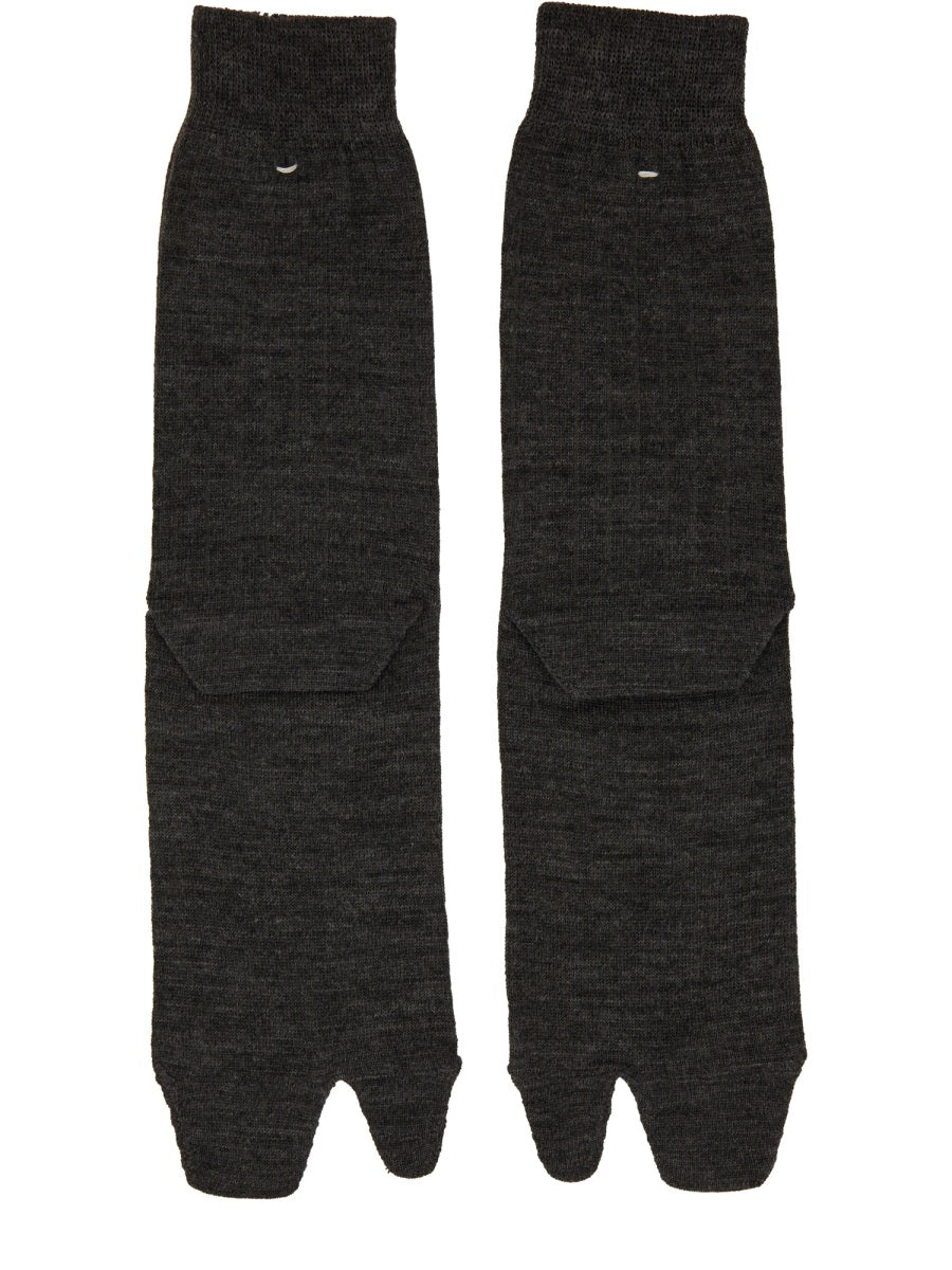 MAISON MARGIELA Tabi Style Wool Blend Socks for Women