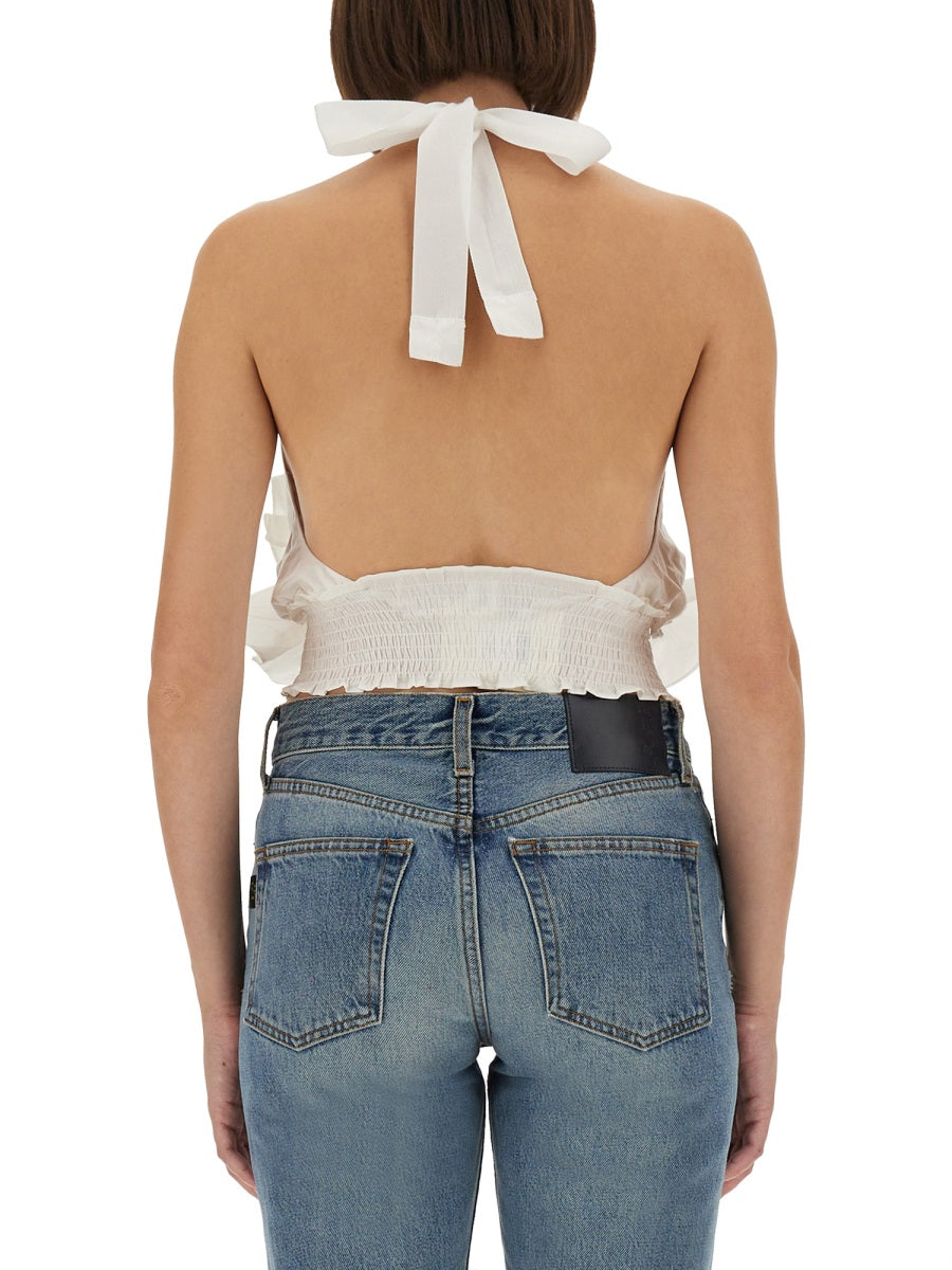 THE GARMENT Mini Layered Ruffle Crop Top