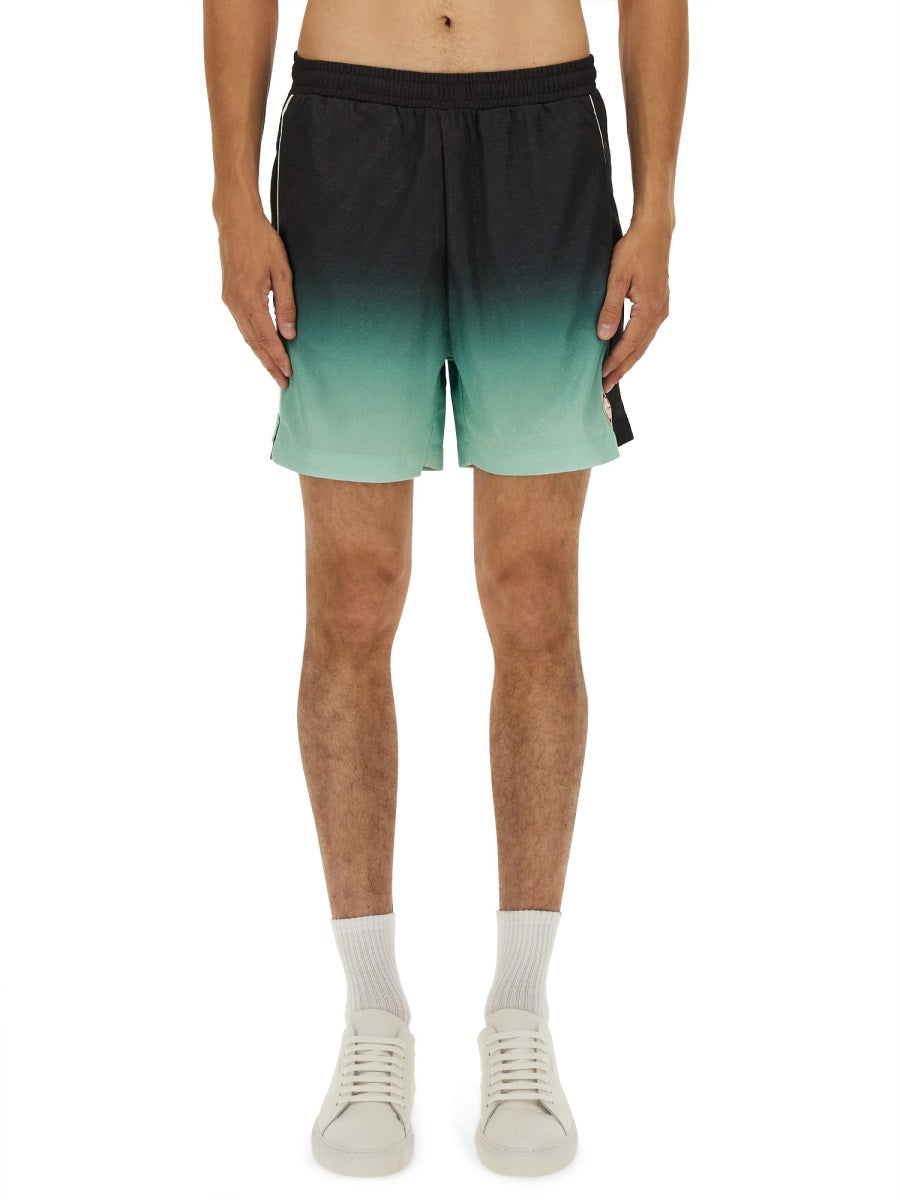 CASABLANCA Jacquard Football Shorts - Size L