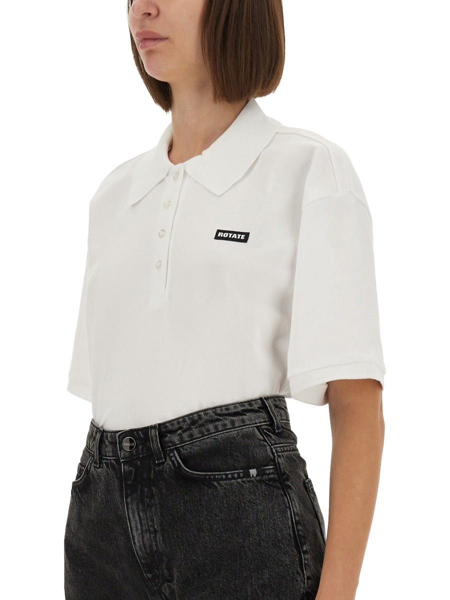 ROTATE BIRGER CHRISTENSEN Organic Cotton Polo Shirt - Size S