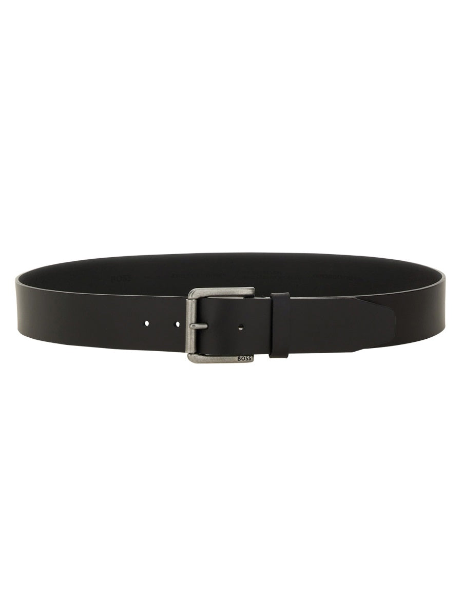 BOSS Premium Leather Belt with Sleek Buckle