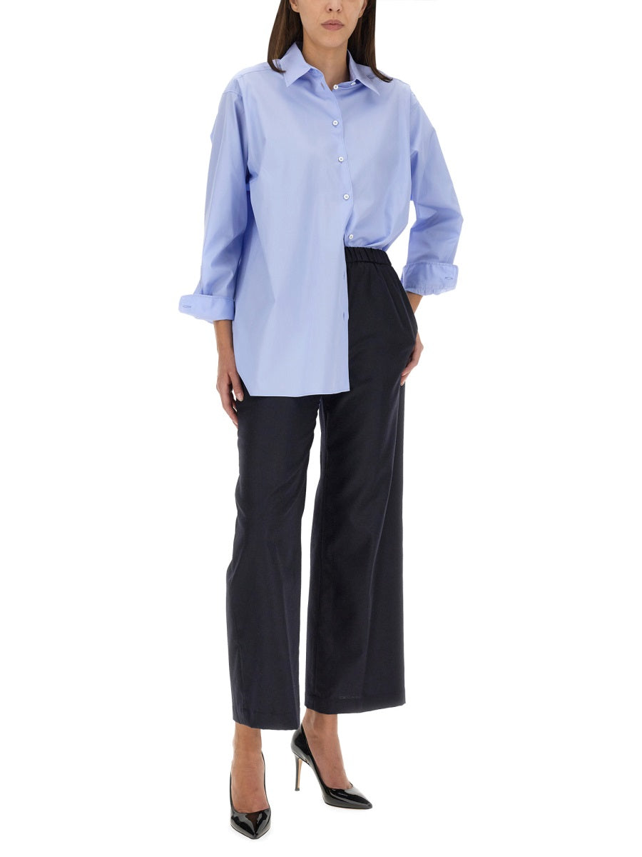 ASPESI Women's Wool Trousers with Elastic Waistband