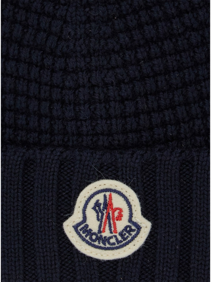 MONCLER Unisex Logo Hat with Ears - Kids