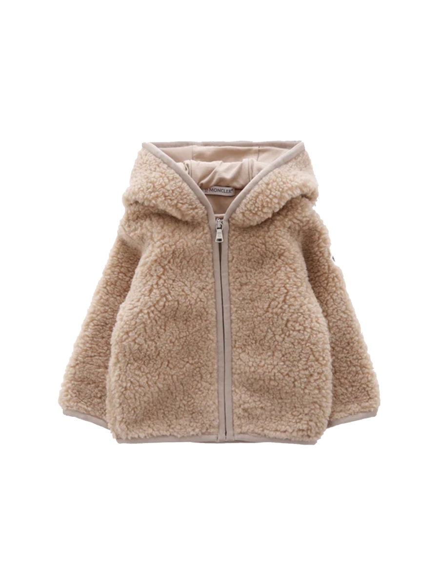 MONCLER Unisex Mini Fleece Jacket with Logo