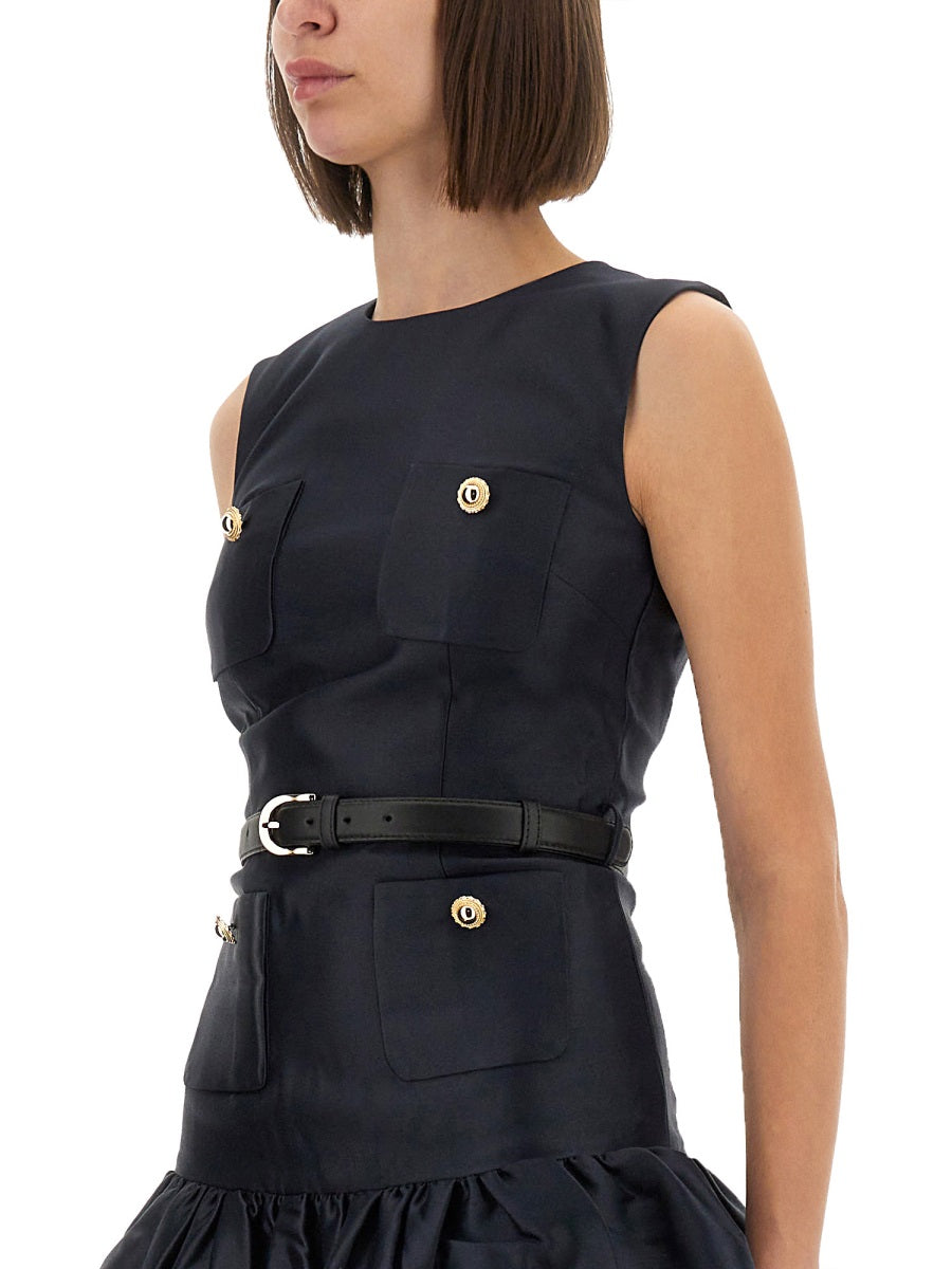 SELF-PORTRAIT Elegant Taffeta Mini Dress
