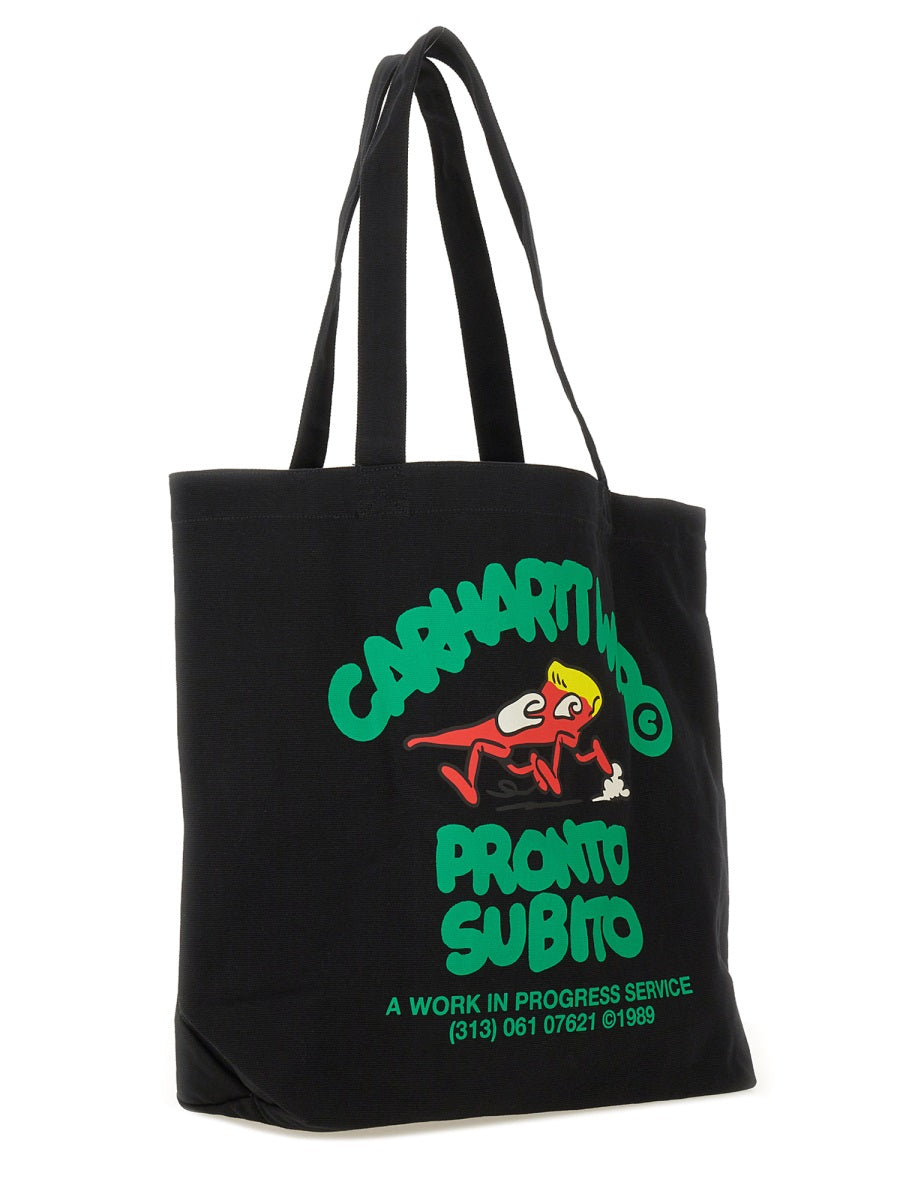 CARHARTT WIP Graphic Canvas Tote Handbag