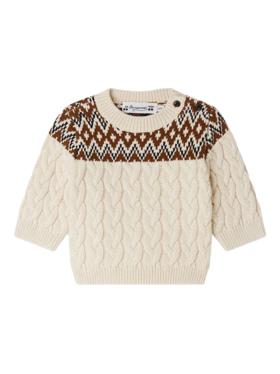 BONPOINT Mini Stylish Knit Sweater for Boys