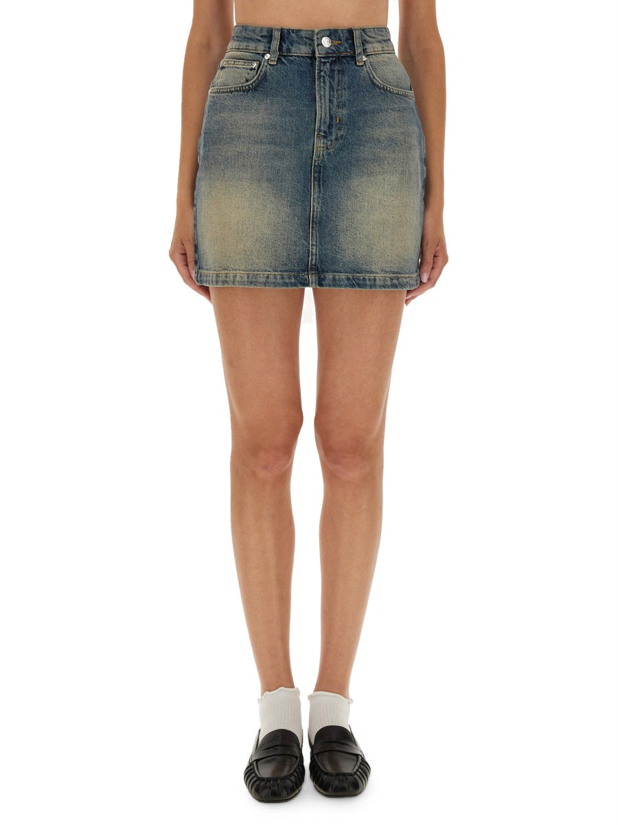 MOSCHINO JEANS Classic Denim Skirt - Size 27