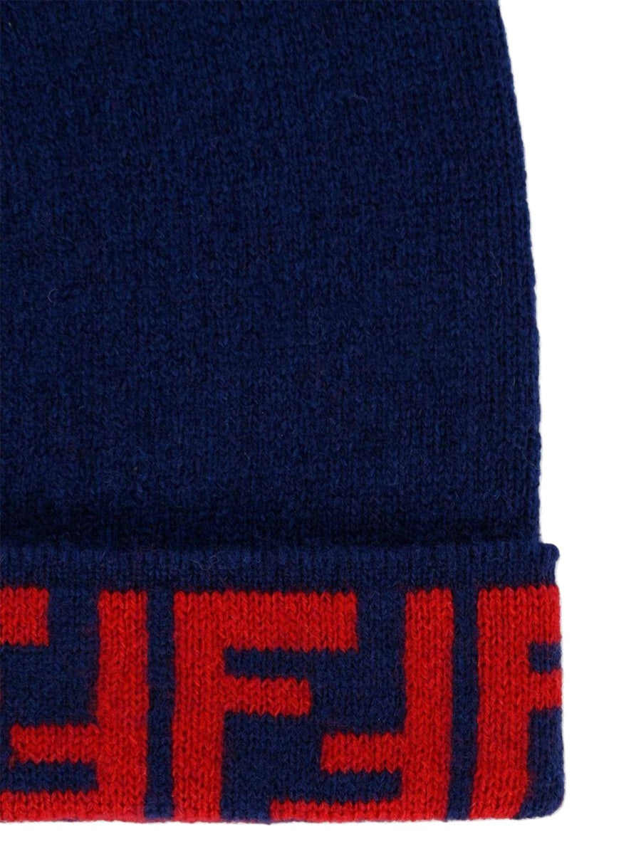 FENDI Reversible Beanie Hat for Kids
