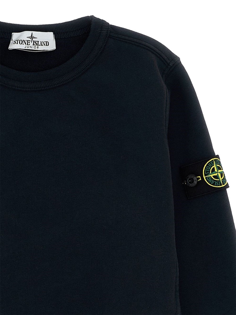 STONE ISLAND Unisex Mini Sweatshirt with Patch Logo