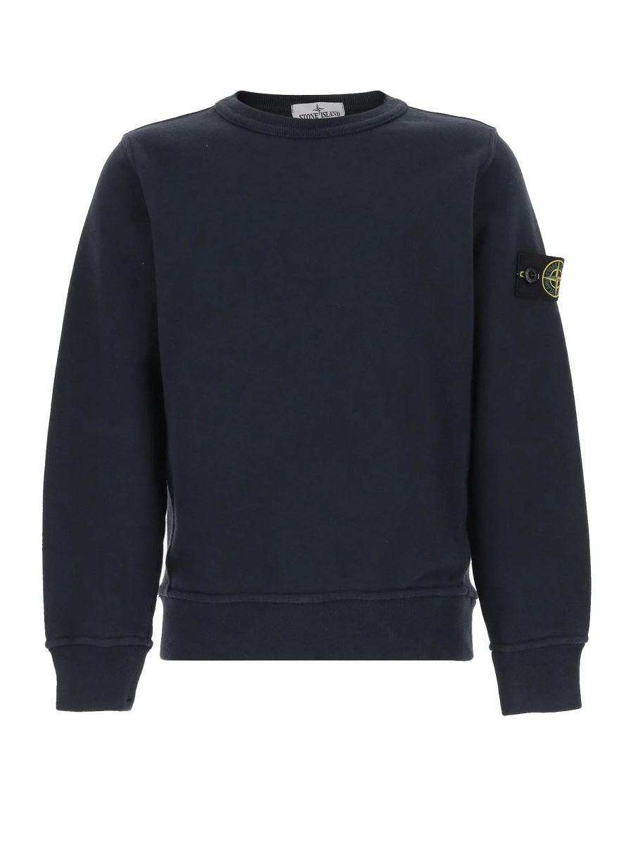 STONE ISLAND Unisex Mini Sweatshirt with Patch Logo