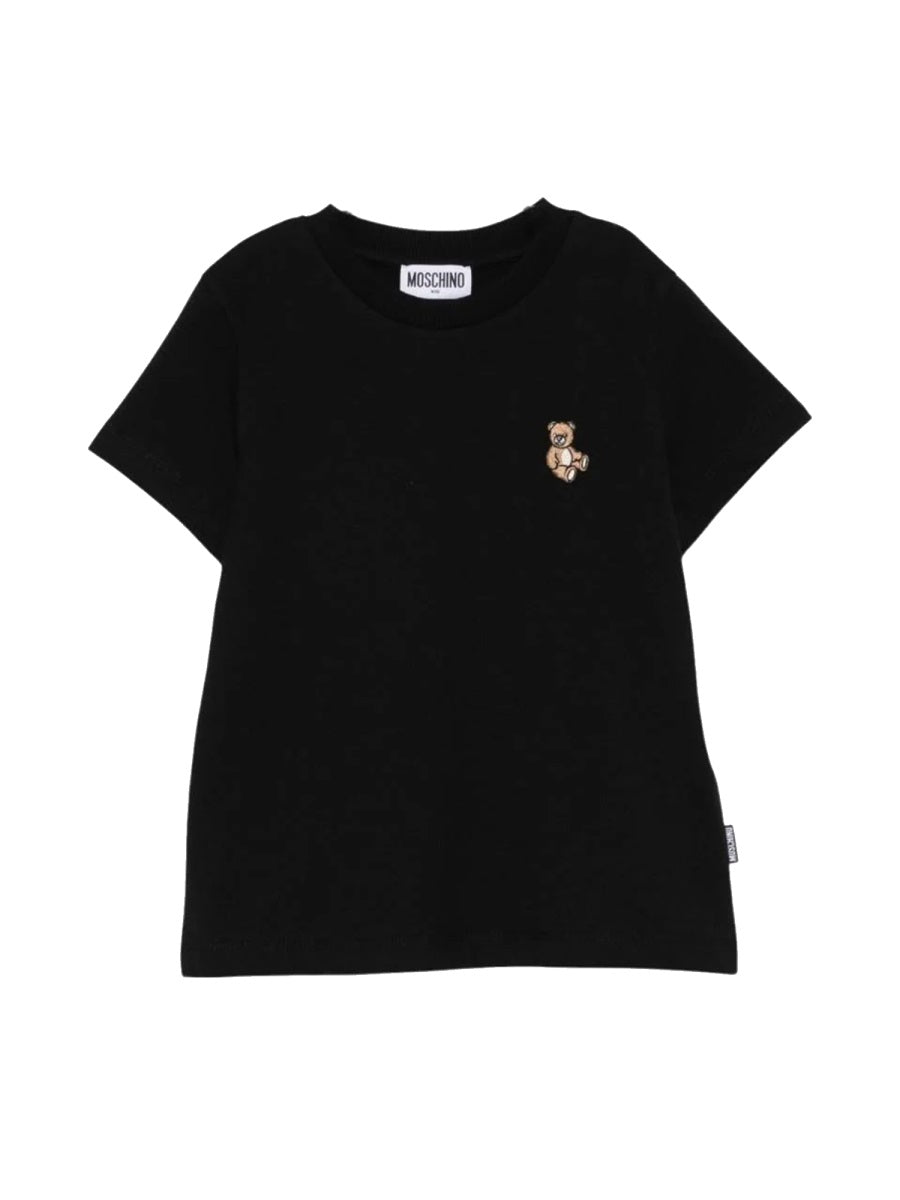 MOSCHINO Unisex Kids Cotton Logo Mini T-Shirt