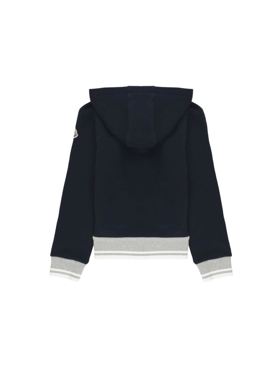 MONCLER Unisex Mini Logo Hoodie