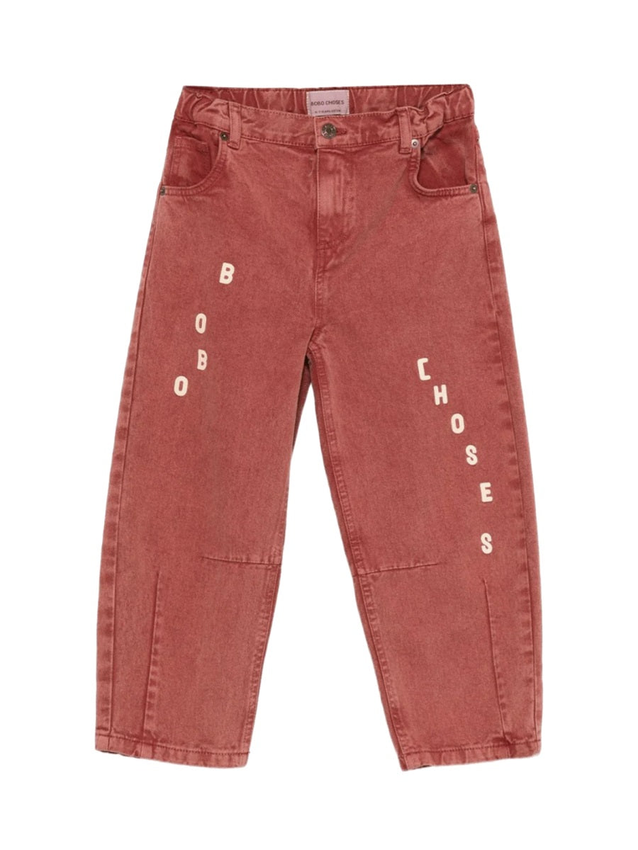 BOBO CHOSES Kids Mini Logo Trousers