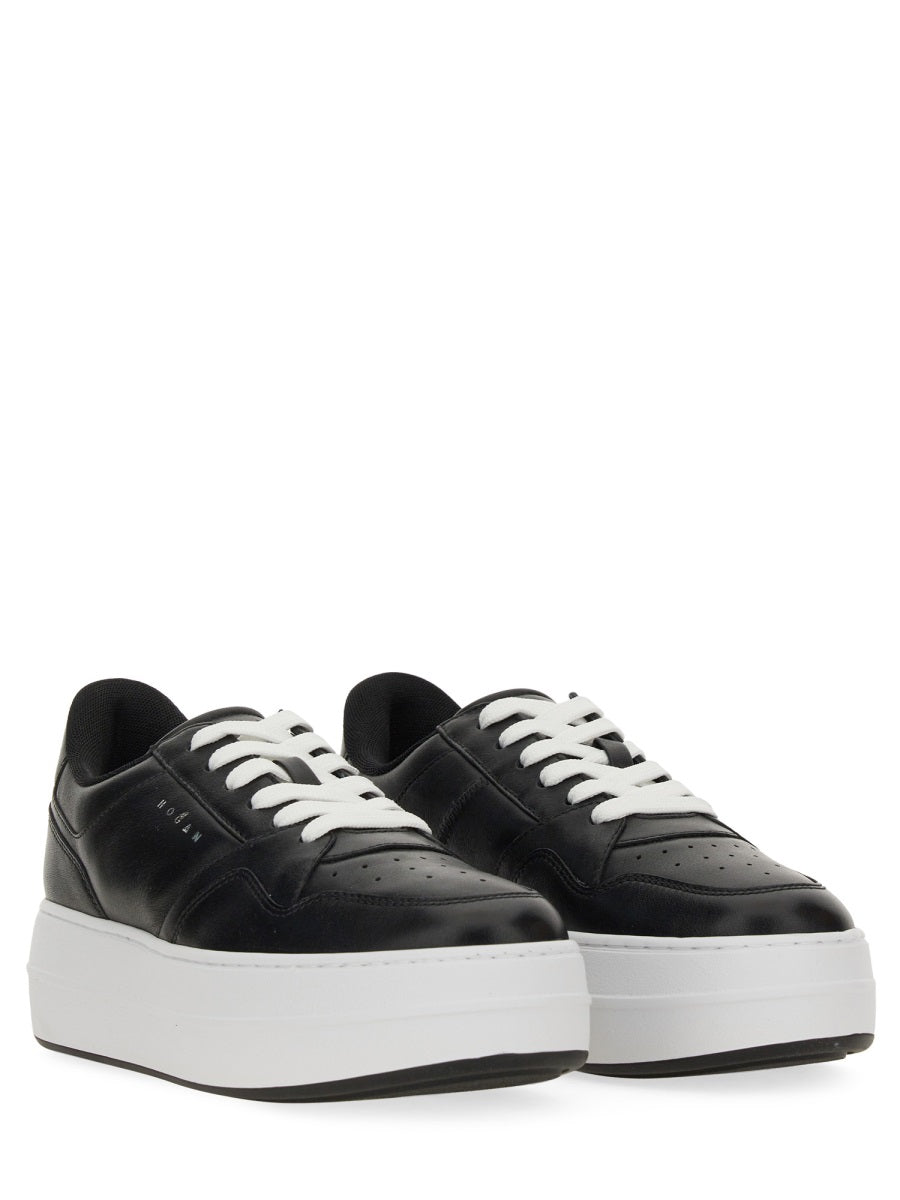 HOGAN Leather High-Top Sneakers