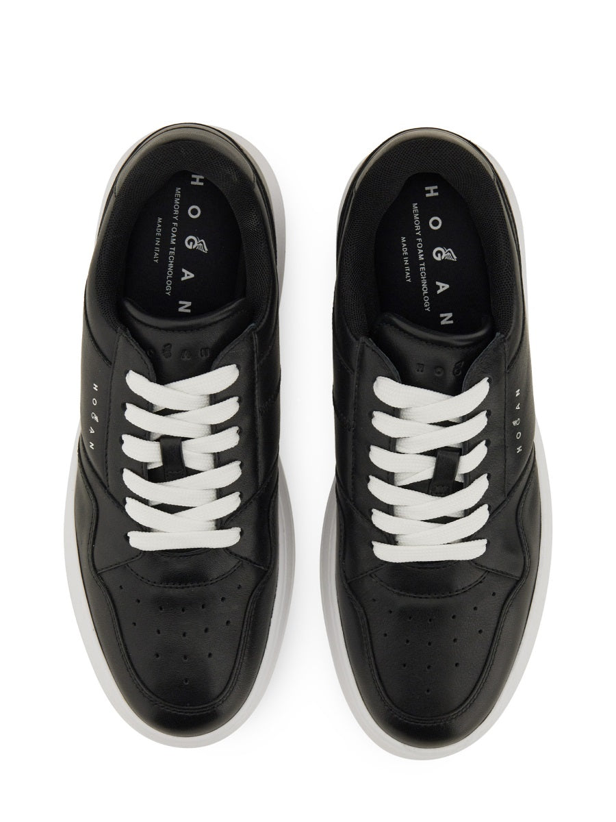 HOGAN Leather High-Top Sneakers