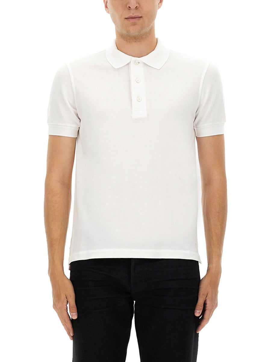 TOM FORD Lyocell Cotton Polo Shirt for Men