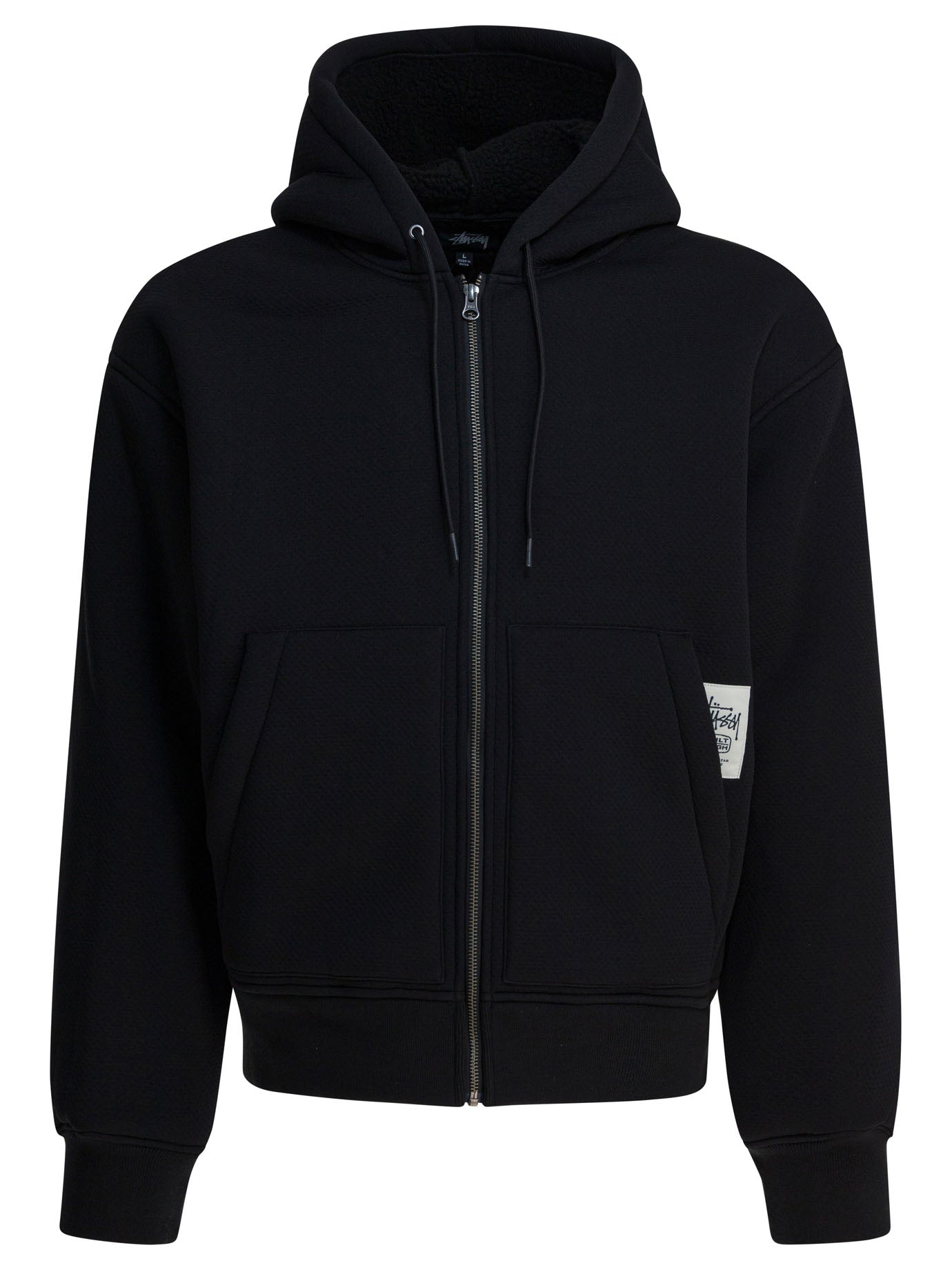 STUSSY Men's Bonded Sherpa Lined Hooded Jacket