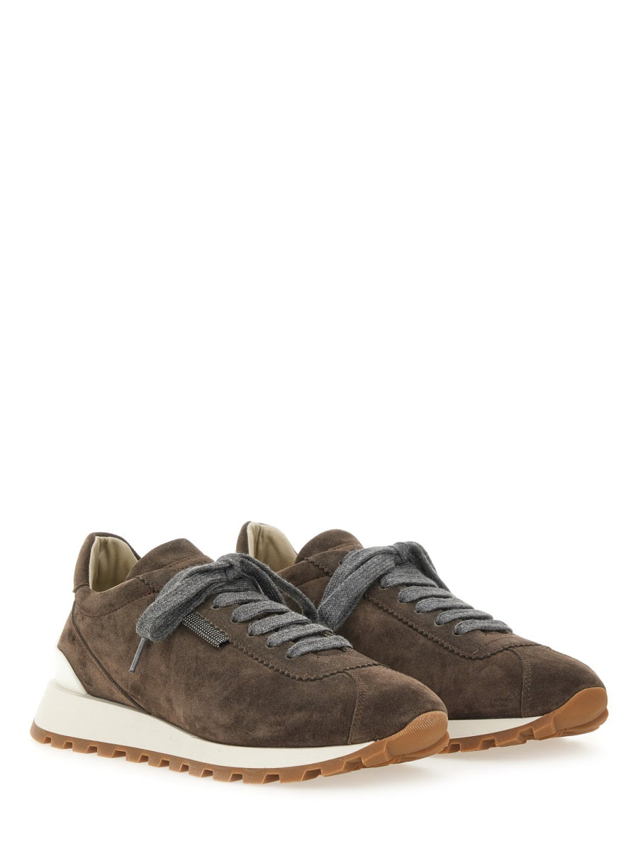 BRUNELLO CUCINELLI Suede Running Sneakers for Women