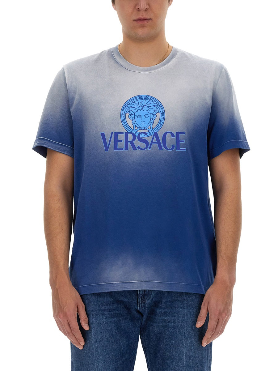 VERSACE Logo T-Shirt - Size L