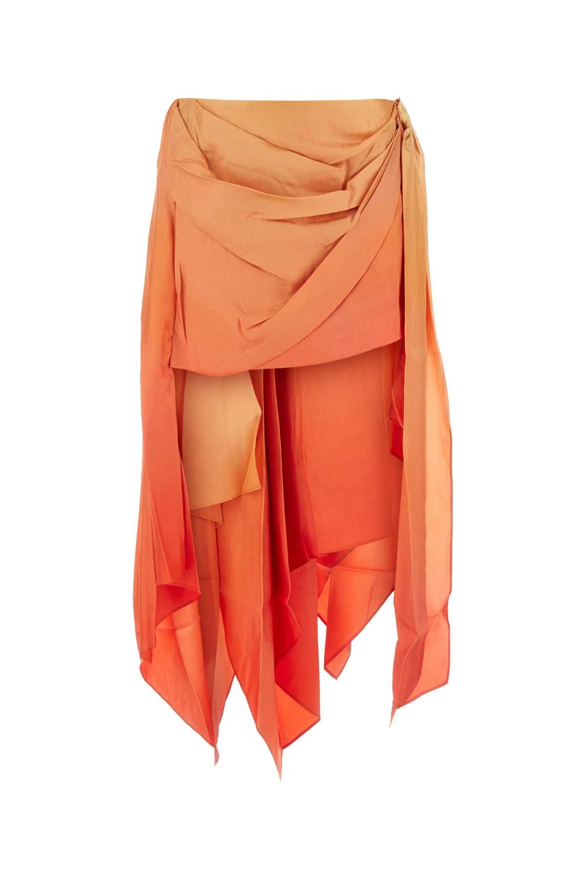 ZIMMERMANN Two-Tone Silk Tranquility Mini Skirt