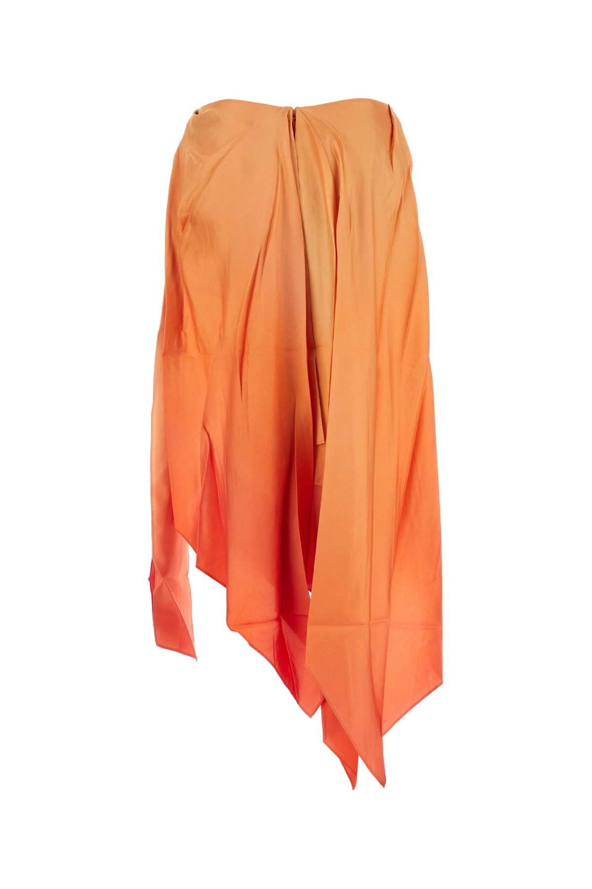 ZIMMERMANN Two-Tone Silk Tranquility Mini Skirt