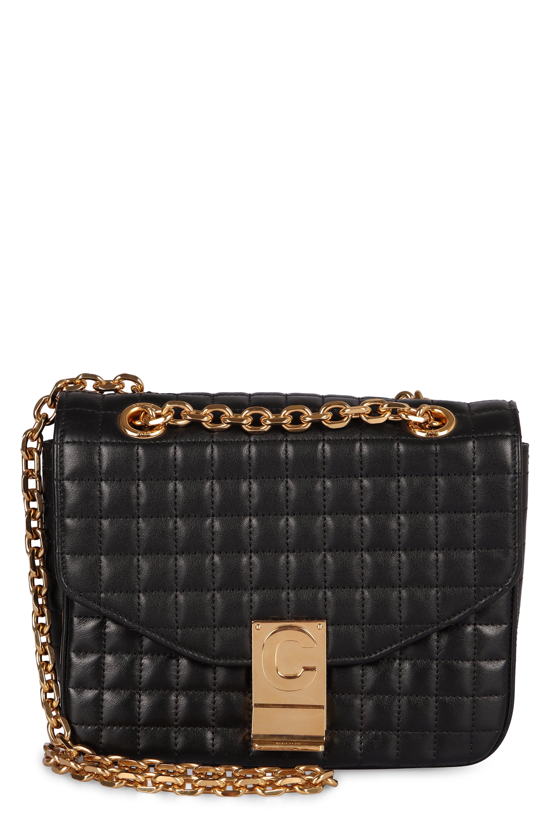 CELINE Quilted Leather Handbag