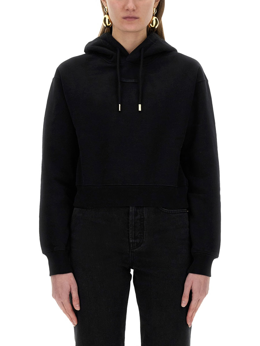 JACQUEMUS The Sweatshirt with Grosgrain Hood - Women's Size S