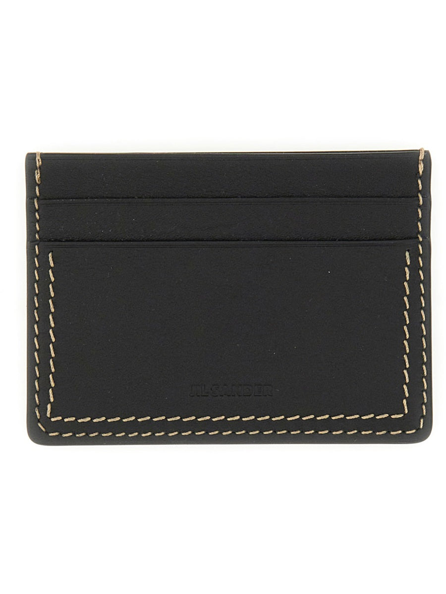 JIL SANDER Leather Card Holder - Mini Size