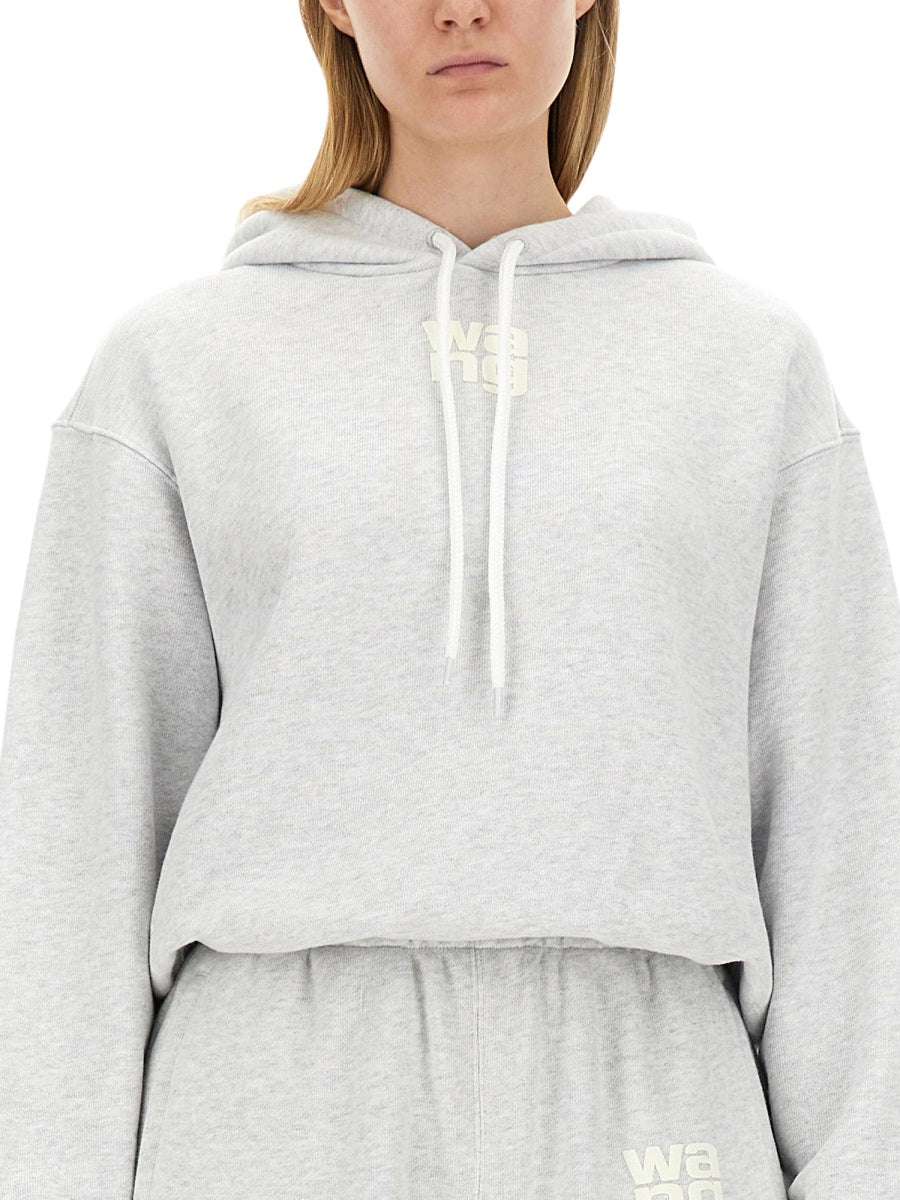 ALEXANDERWANG.T Oversized Logo Sweatshirt - Women's S