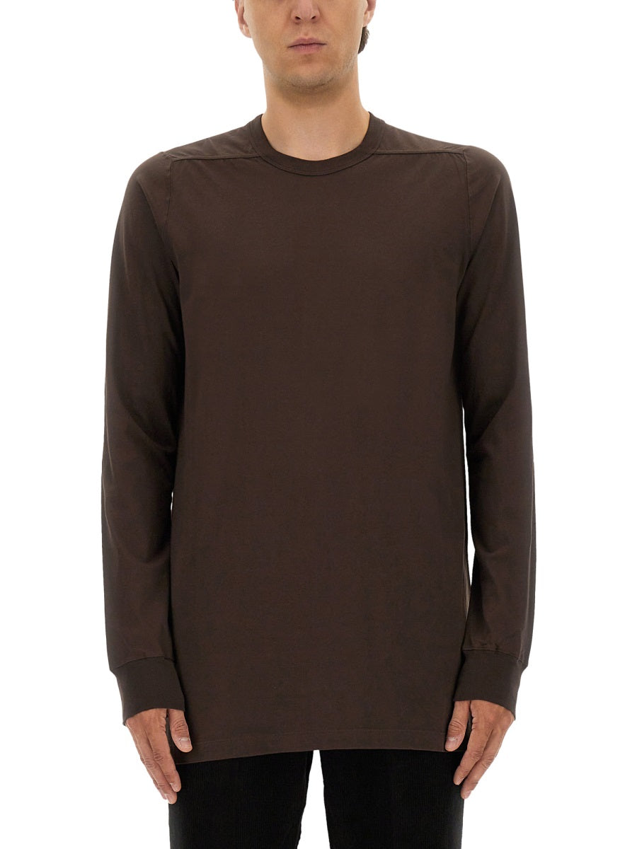 RICK OWENS Long-Sleeved Cotton T-Shirt (Size L)