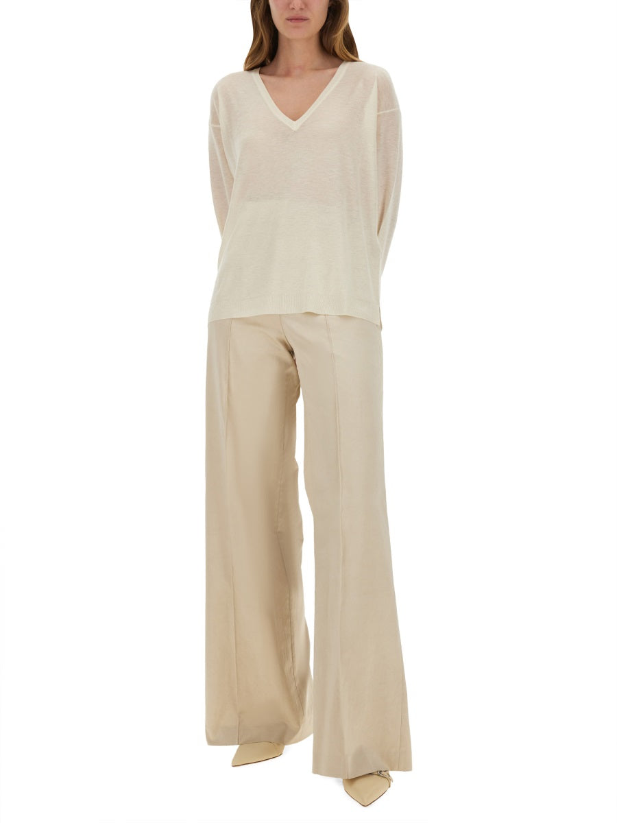 FABIANA FILIPPI Relaxed Fit Wool T-Shirt (Size 40 IT)